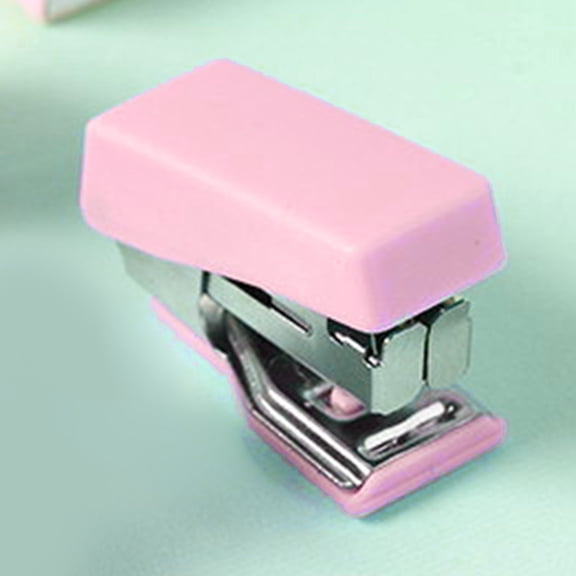 Portable Mini Stapler, Staplers for Desk, Metal Office Stationer, Small Stapler for Office, Mini Stapler Set 10 Sheet Capacity for Office Supplies