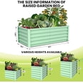 thumbnail image 2 of 2-Pack Large Raised Garden Bed Kit with Open Base,Outdoor Galvanized Metal Patio Planter Box with Safety Rubber & Gloves for Vegetables Flowers, 2 of 8