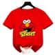 thumbnail image 3 of Camiseta de manga corta de verano para niños, ropa para niñas y niños, camiseta de algodón con estampado de dibujos animados de Elmo de Barrio Sésamo para niños, camiseta divertida para bebés, 3 of 5