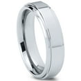 thumbnail image 2 of Charming Jewelers Tungsten Wedding Band Ring 6mm for Men Women Comfort Fit Step Beveled Edge Polished Lifetime Guarantee Size 5.5, 2 of 5