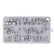 thumbnail image 1 of Tuercas de seguridad con inserción de nailon 80 piezas resistentes a la corrosión 8 especificaciones kit surtido de tuercas de seguridad de alta dureza con caja de ANGGREK Otros, 1 of 8