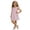 Pink, variant on Toddler Girls Embroidered Gingham Dress Sleeveless Crew Neck A-Line Casual Dress
