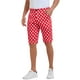 thumbnail image 5 of Pantalones cortos de hombre INSPIRE CHIC con lunares, pantalones chinos de verano para golf, frente plano, 30 rojo, 5 of 5