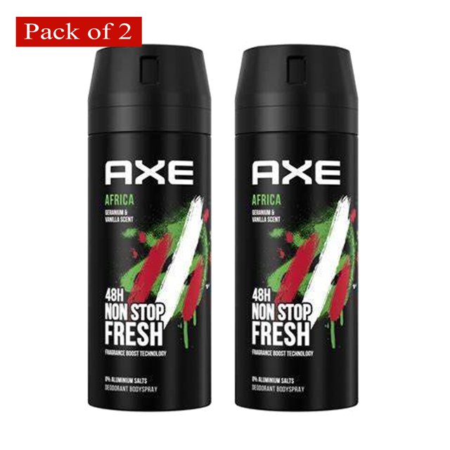 Axe Body Spray África 150 ml (paquete de 2)