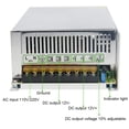 thumbnail image 2 of Fuente de alimentación ALITOVE 12V 50A 600W Modo de conmutación SMPS AC/DC, 2 of 8