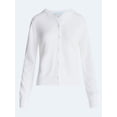 thumbnail image 5 of Free Assembly Women's Classic Cardigan Sweater with Long Sleeves, Lightweight, Sizes XS-4X, 5 of 5