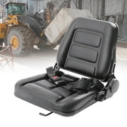 Universal Forklift Seat for Clark Cat Hyster Yale Toyota Mitsubishi Black Tractor Seat W/Slide Tracks