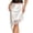 White, variant on Lace Satin Skirt High Waist Elastic Irregular Short Skirt Poodle Skirt, Size XL