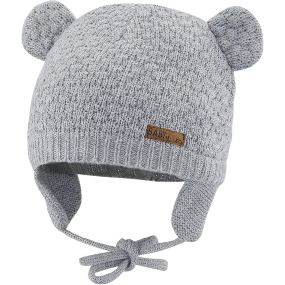Baby Hat Cute Bear Infant Toddler Earflap Fleece Lined Beanie Warm Caps for Fall Winter