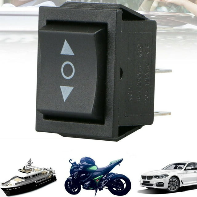 Dpdt 20 Amps Maintained 6 Pin On / Off / On Instant Rocker Switch for Car Ship