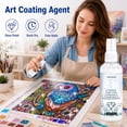 thumbnail image 2 of 100ML Diamond Painting Sealer Spray, Quick Dry Diamond Art Sealer Glue, Permanent Hold & Shine, No Brush Needed, Anti-Fall & Dust Protection, Diamond Art Accessories, 2 of 10