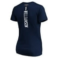 thumbnail image 3 of Women's Zion Williamson Navy New Orleans Pelicans Playmaker Name & Number V-Neck T-Shirt, 3 of 3