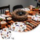 thumbnail image 1 of Decoraciones de Halloween, adornos de Halloween, decoraciones para fiestas de Halloween, estampados de Halloween con hermosos patrones, ideales para decoración de fiestas y catering, 16 cubiertos de p, 1 of 6