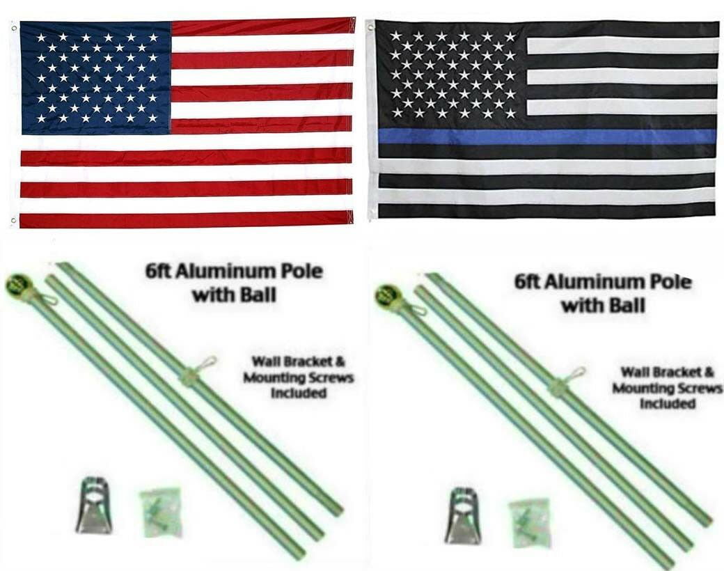 3x5 State Texas Come and Take It 2ply Flag Galvanized Pole Kit Eagle Top 3'x5' 