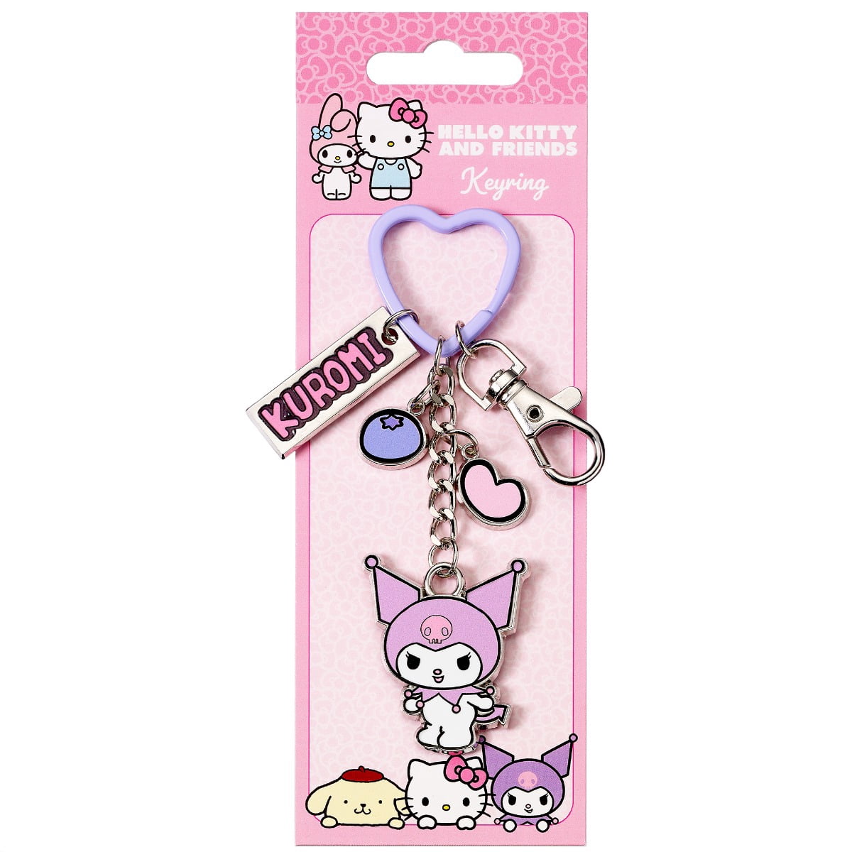 Hello Kitty Kuromi Keychain with Charms