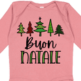 thumbnail image 4 of Inktastic Buon Natale Festive Christmas Trees Boys or Girls Long Sleeve Baby Bodysuit, 4 of 5