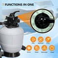 thumbnail image 4 of Katxon Sand Pool Filter 13in Tank With 3/4HP Pool Pump, Max 3435GPH for Pools Up to 11000GAL, 7-Way Valve, 24H Timer Above Ground Inground Swimming Pool Pump, 4 of 7