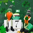 thumbnail image 3 of Ayieyill St Patricks Day Decorations 2PCS St Patricks Gnomes for Kids Home Table Ornament St. Patrick's Day Gifts Irish Gnome Plush Elf Scandinavian Handmade Swedish Tomte Leprechaun 20in (Green), 3 of 6