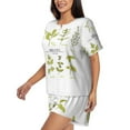 thumbnail image 5 of Sigee Herbs and Spices for Sleepwear Casual Pjs with Pockets Women's Pajamas Sets Shorts 2 Piece Short Sleeve Lounge Sets 3X-Large, 5 of 9