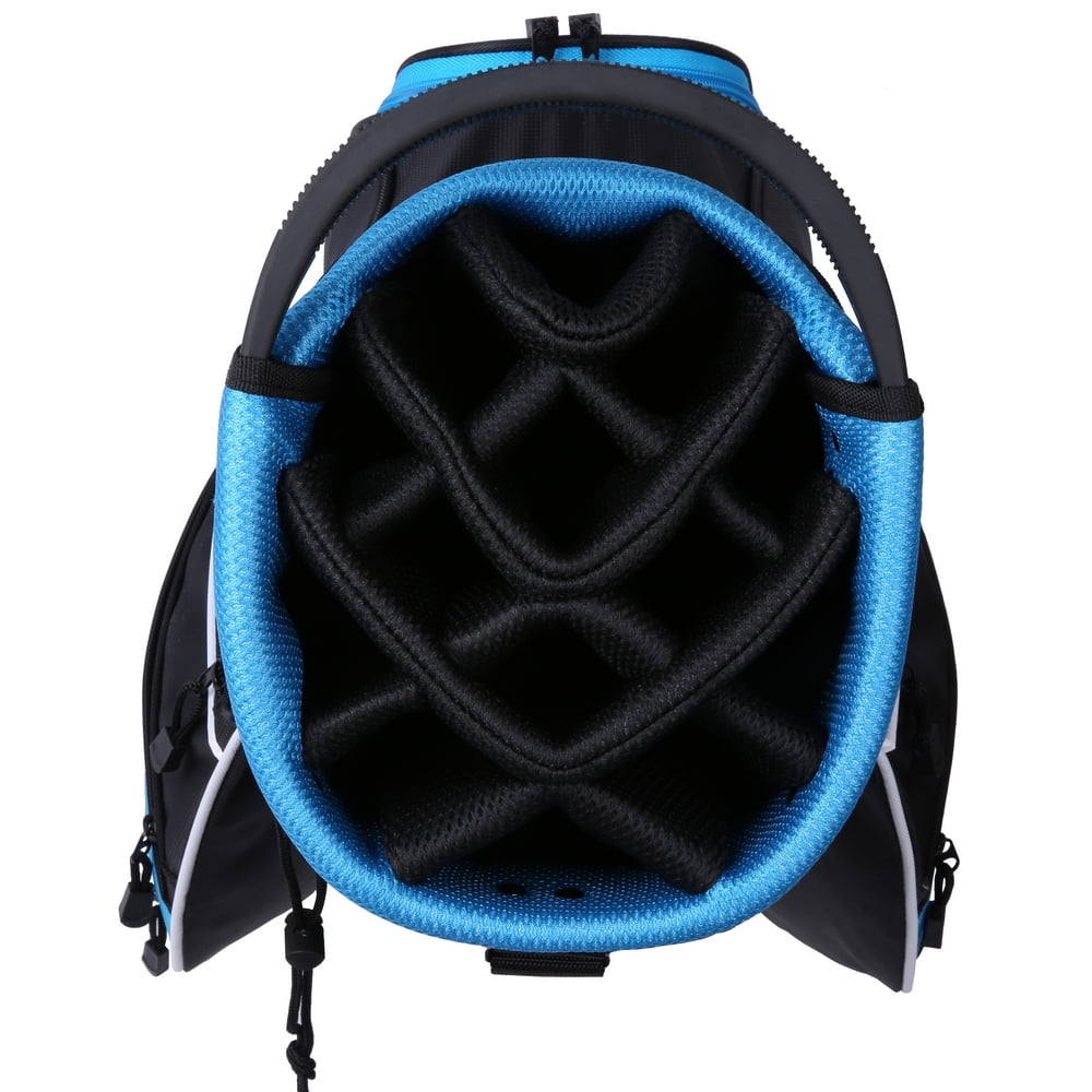 Ram Golf Lightweight Ladies Cart Bag with 14 Way Dividers Top Black/Teal/White