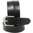thumbnail image 2 of 39-40  Mens Women Genuine Leather Dress Casual Belt 1.5" Wide Black 12CA003BK, 2 of 4