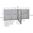 thumbnail image 2 of GOF T-shaped Freestanding Partition (66”D x 168”W x 72”H) Office Room Divider, Privacy Screen, Workstation Cubicle, 2 of 9