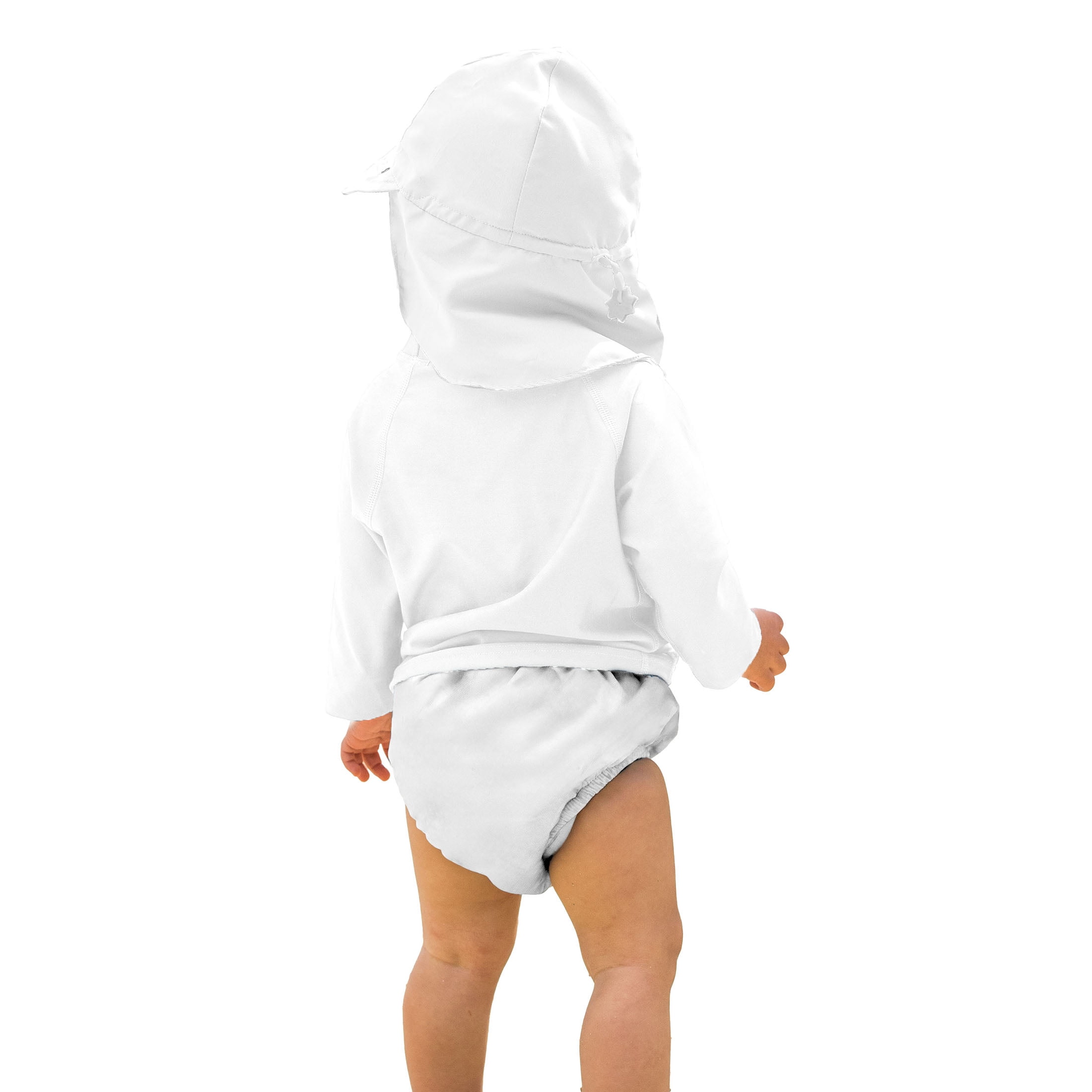 Green Sprouts Eco Pull-Up Reusable Baby Swim Diaper, Size 12M, White