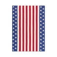 thumbnail image 5 of Lanwood Home Americana summer Knitted Throw Blanket, USA American Flag Oversize Throw, Red and Blue Star Stripe, 5 of 5