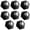 Black, variant on 4/8 Pack Self Adhesive Caster Wheels, Swivel Wheels for Furniture, Load Capacity 30 LBS Per Caster Wheels 1 Inch, Low Profile Paste Universal for Storage Box, Small Appliance Storage Bins