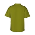 thumbnail image 4 of Xecao Olive print Hawaiian shirt - a stylish short-sleeve button-down for men, perfect for casual beach and tropical outings., 4 of 9
