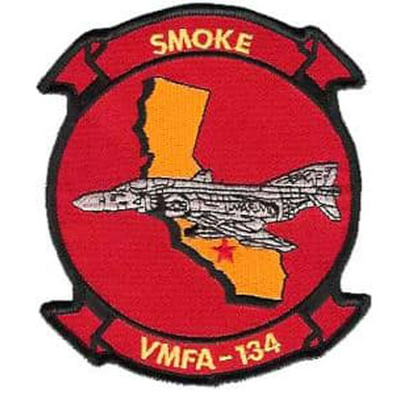 VMFA-134 Smoke Patch – Plastic Backing