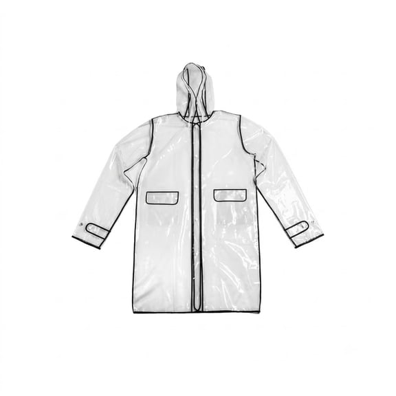 Maypes Clear Kids Rain Jacket - Youth Rain Jacket Kids, Teens, Toddlers - Clear Kids Raincoat for Boys and Girls - Waterproof EVA Rain Jacket with Drawcord and Snap Adjustable Cuff (Small)