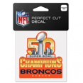 thumbnail image 1 of Denver Broncos Decal 4x4 Perfect Cut Color Super Bowl 50 Champion, 1 of 1