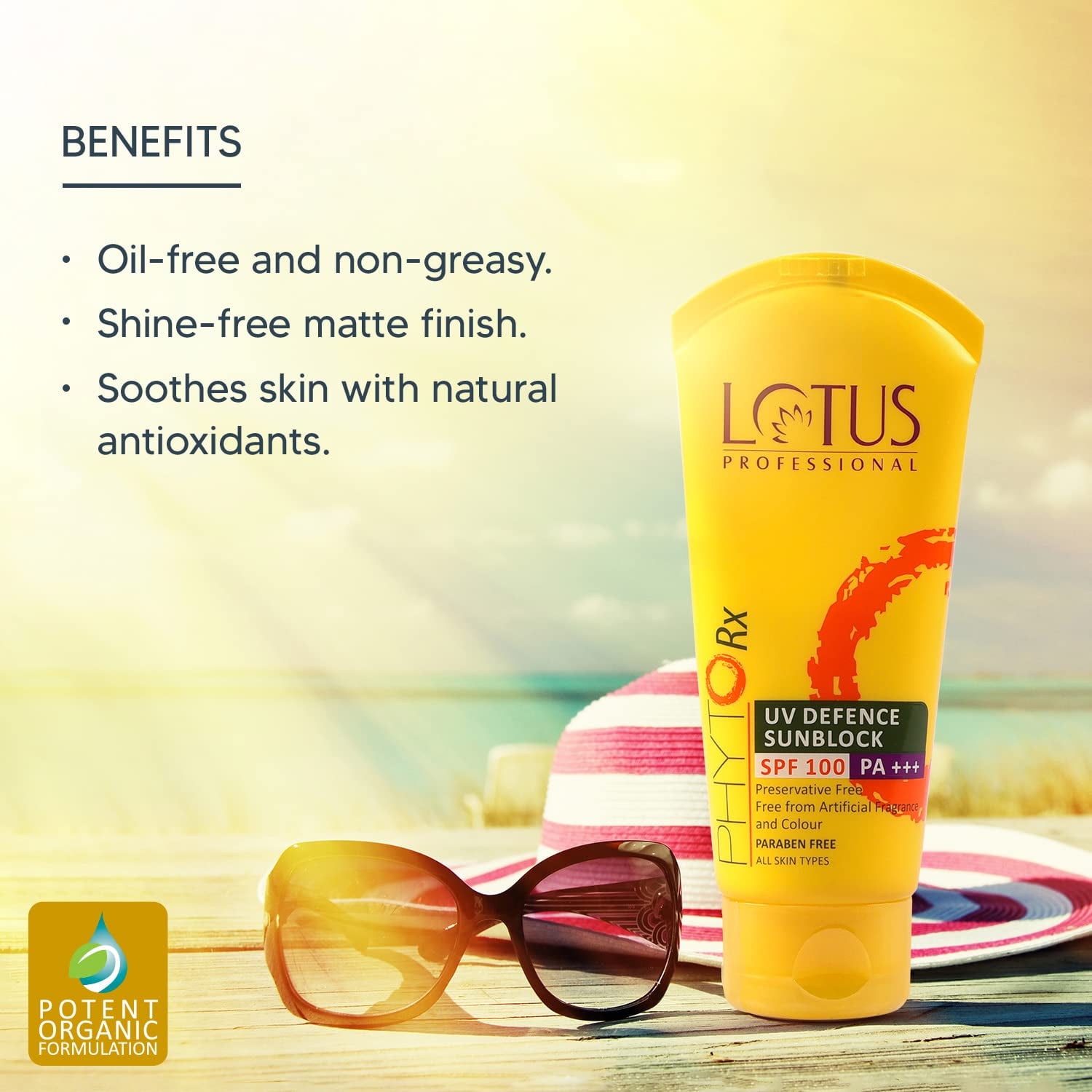 Lotus Professional Uv Defence Sunblock Spf 100 Cream White 50 G