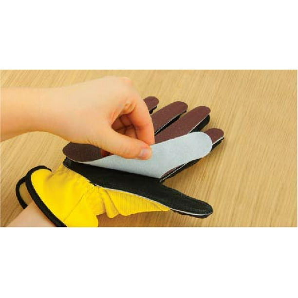 Peel and Stick Sanding Glove Set with Papers Left Medium Walmart