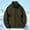 Army Green, variant on Men's Polar Lined Jacket Warm Full Zip Up Thick Jacket Soft Outwear Winter Coat with Zipper Pocket,For men in autumn and winter, there are warm, thickened jackets, warm jackets