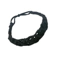 thumbnail image 3 of Diadema tejida para mujer, boho elástica, talla inconfundible, banda para el cabello de moda casual, accesorios para el cabello para ejercicio de yoga, , negro Macarena bandas para el cabello tejidas a mano, 3 of 7