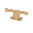 thumbnail image 1 of Topex Design 9-133600160903 16 mm Mince Carré Transitionnel T Cabinet Pull - Laiton Mat, 1 of 1