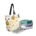 thumbnail image 2 of FORMRS Womens Canvas Tote Bag with Zipper Inner Pocket Shoulder Handbag, Halloween Cute Ghosts, 2 of 7