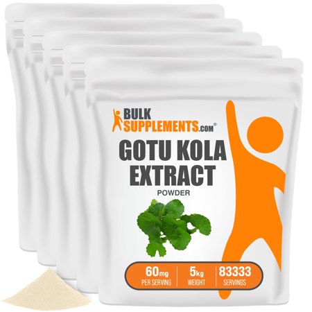 BulkSupplements.com Gotu Kola Extract Powder  60mg - Cognitive Support (5KG - 83335 Servings)