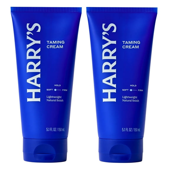 Harry's Hair Taming Cream, Lightweight Hair Styling Cream with Natural Finish, 5.1 Fl Oz, 2 Pack