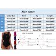 thumbnail image 3 of Sngxgn Women Swimsuit Bathing Suit Square Neck Cutout Back Tummy Control with Adjustable(Red,M), 3 of 6