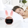 thumbnail image 3 of Cute Bunny Digital Alarm Clock For Kids Control And Rechargeable Sleep Trainer Clock For Boys Girls Bedroom, 3 of 8