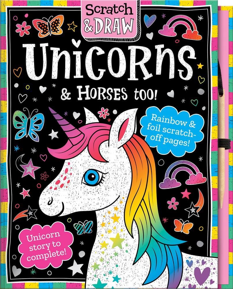 Joshua George: Scratch and Draw Unicorns and Horses Too! (Hardcover)