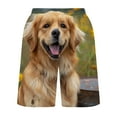 thumbnail image 3 of guisaled Mens Swim Shorts Mens Swim Trunks Quick Dry Drawstring Elastic Waist Bathing Suit Swimming Board Shorts Cute Dog Printed Beach Shorts Swimwear, 3 of 5