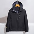 thumbnail image 4 of IROINNID Men's Windbreaker Hooded Lightweight Sun Protection Jacket Hard Shell Waterproof Mountain Outdoor Jacket,Black, 4 of 4