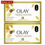 Olay Moisture Outlast Ultra Moisture Shea Butter Beauty Bar, 90 g (3.17 oz) 2 Pack