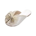 thumbnail image 3 of Sandalias de moda Yinane Mulas suaves y cómodas para Mujer Blanco 36, 3 of 8