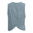 thumbnail image 6 of Summer Sleeveless Workout Tank Top Lightweight Breathable Yoga Running Vest Gym Fitness Activewear 1975 Crop Top Running T Shirt Women, 6 of 6
