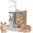 Gray, variant on 2 in 1 Hamster Water Bottle No Drip Small Animal Water Dispenser Food Bowl for Syrian Dwarf Hamsters, Gerbils, Mouse, Hedgehog, Hamster Cage Accessories
